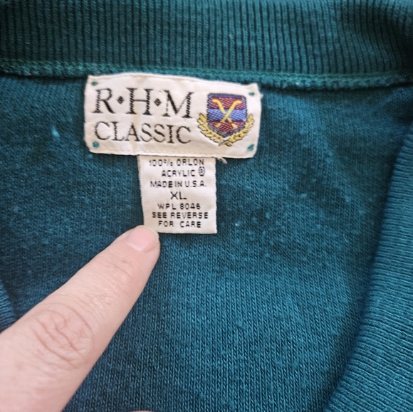 VINTAGE RHM Classic Teal Sweater - Picture 2 of 6